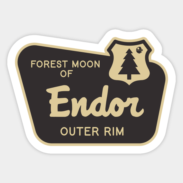 Forest Moon Sticker by Pufahl